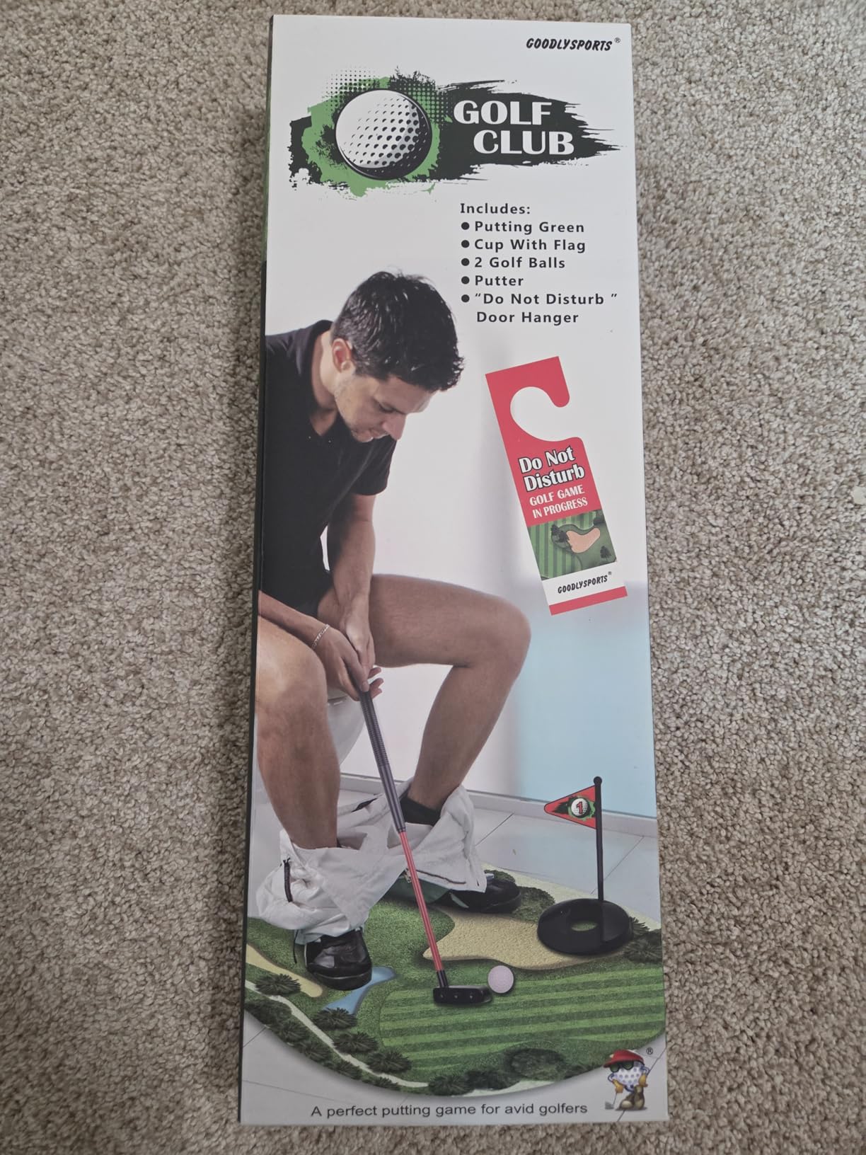 GOODLYSPORTS Toilet Golf Gag Gifts for Men, White Elephant Gifts for Adults - Funny Dad Gifts, Mini Golf Daddy Game customer photo 2
