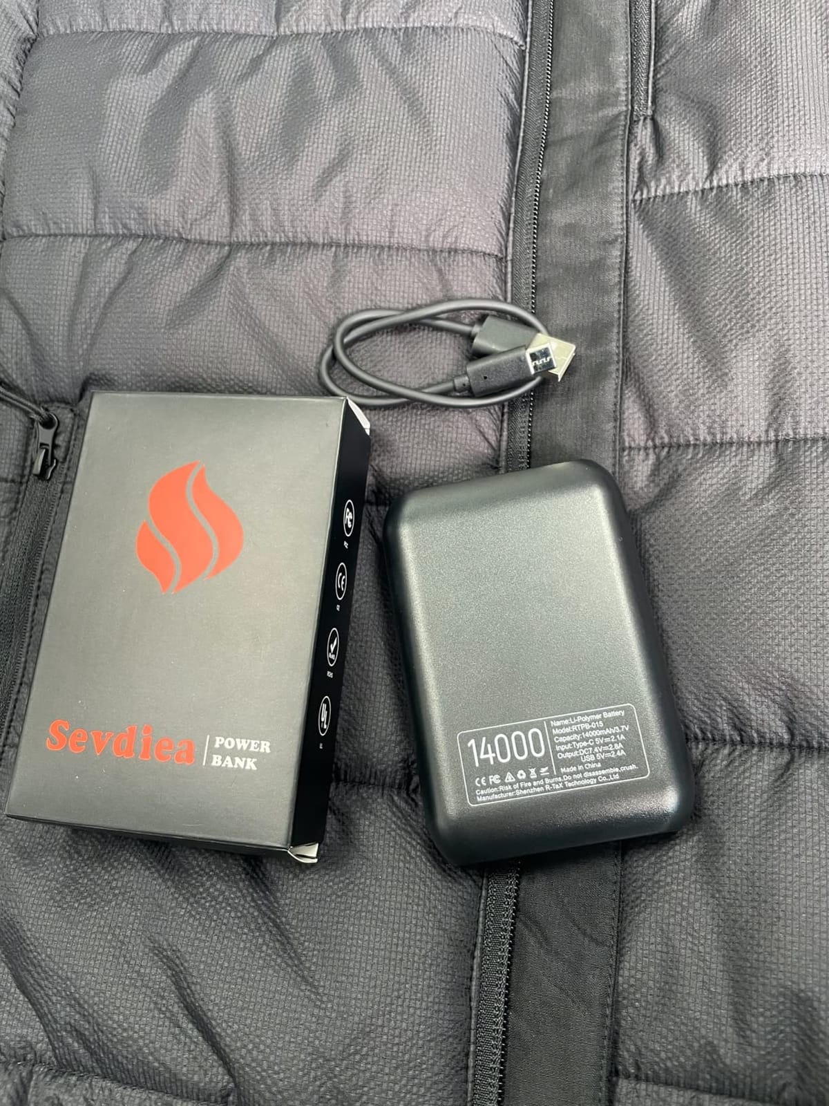 Men's Heated Vest with Battery Pack Included 16000mAh 7.4V, Warming Heated Vest for Men, Heating Vests for Cycling customer photo 2