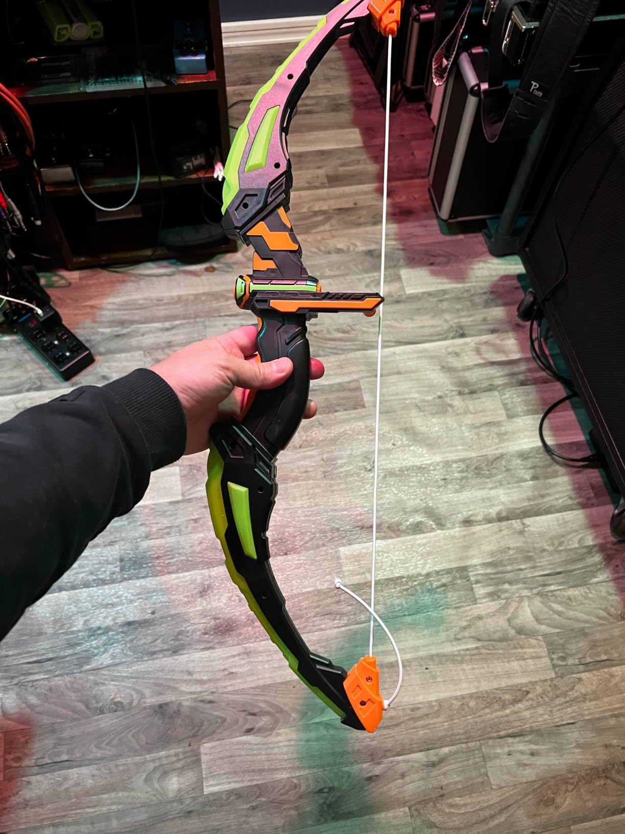 JOYIN Kids Bow and Arrow Set, LED Light Up Archery Toy Set with 9 Suction Cup Arrows, Target & Arrow Case, Indoor and Outdoor Hunting Play Gift Toys for Kids, Boys & Girls Ages 6-12 customer photo 1