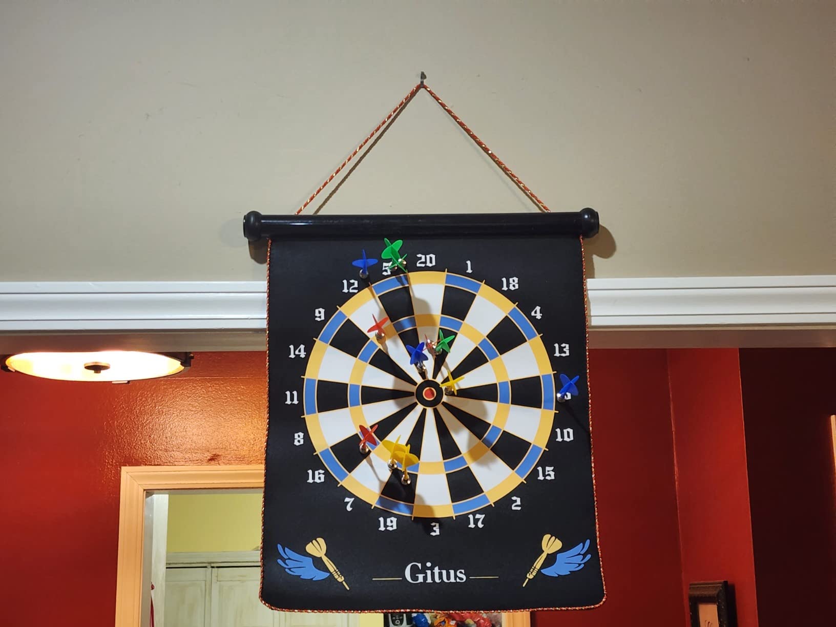 Gitus Magnetic Dart Board Indoor Outdoor Games for Kids with 12 Darts, Gifts for Teenage Boys Teen Boy Gift Ideas Gifts for Boys 8 9 10 11 12 13 14 Years Old Game Room Decor customer photo 2