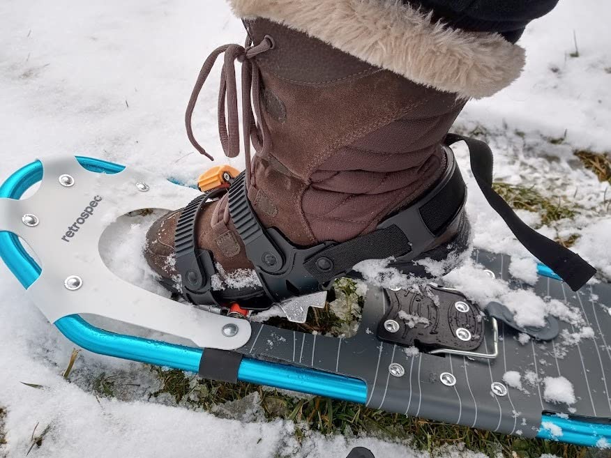 Retrospec Drifter Snowshoes & Trekking Poles Bundle with Adjustable Bindings - Lightweight Aluminum Snow Shoes for Women & Men customer photo 1