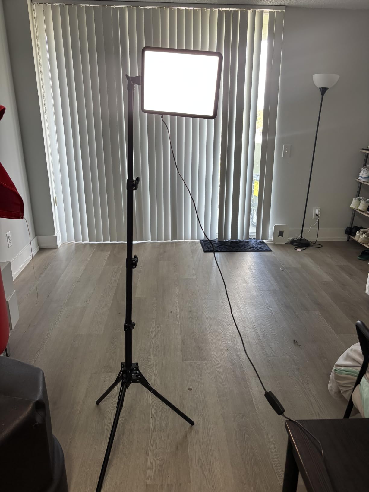 2-Pack LED Video Light Kit, NiceVeedi Studio Light, 2800-6500K Dimmable Photography Lighting Kit with Tripod Stand&Phone Holder, 73