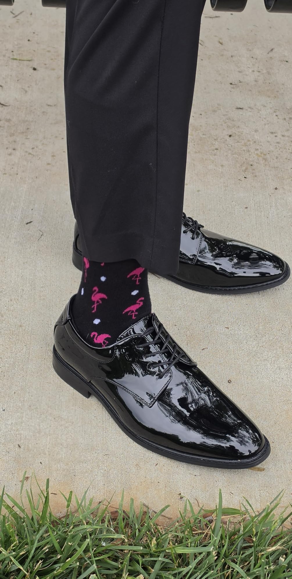 Mens Dress Shoes Wingtip Formal Oxford Shoes for Business Wedding customer photo 2
