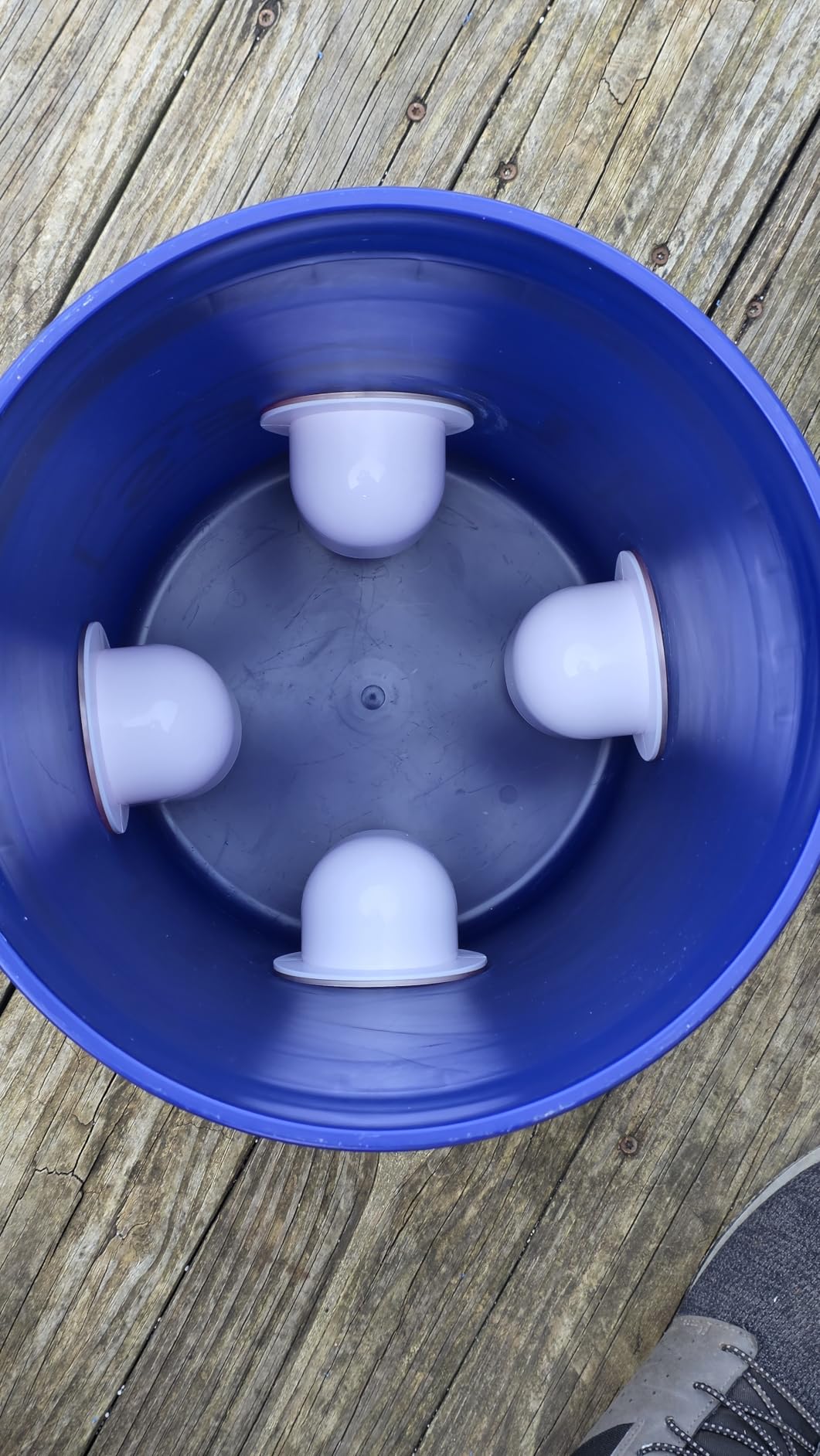 Chicken Feeders No Waste, DIY Automatic Poultry Feeder - 6 Ports Red | Buckets Barrels Bins Troughs-mountable Design for common Breeds of Chicken Flock with Hole Saw customer photo 1