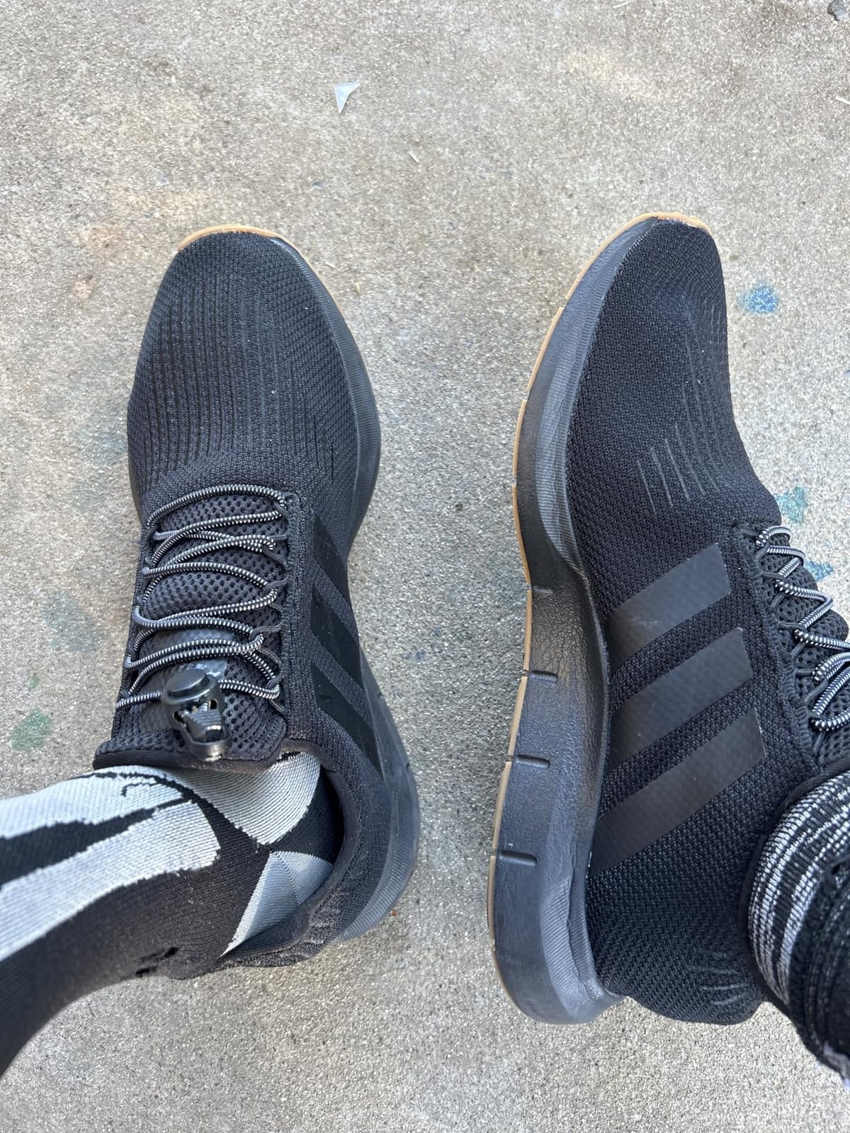 adidas Mens Swift Run 1 Sneakers Shoes Casual - Beige customer photo 2