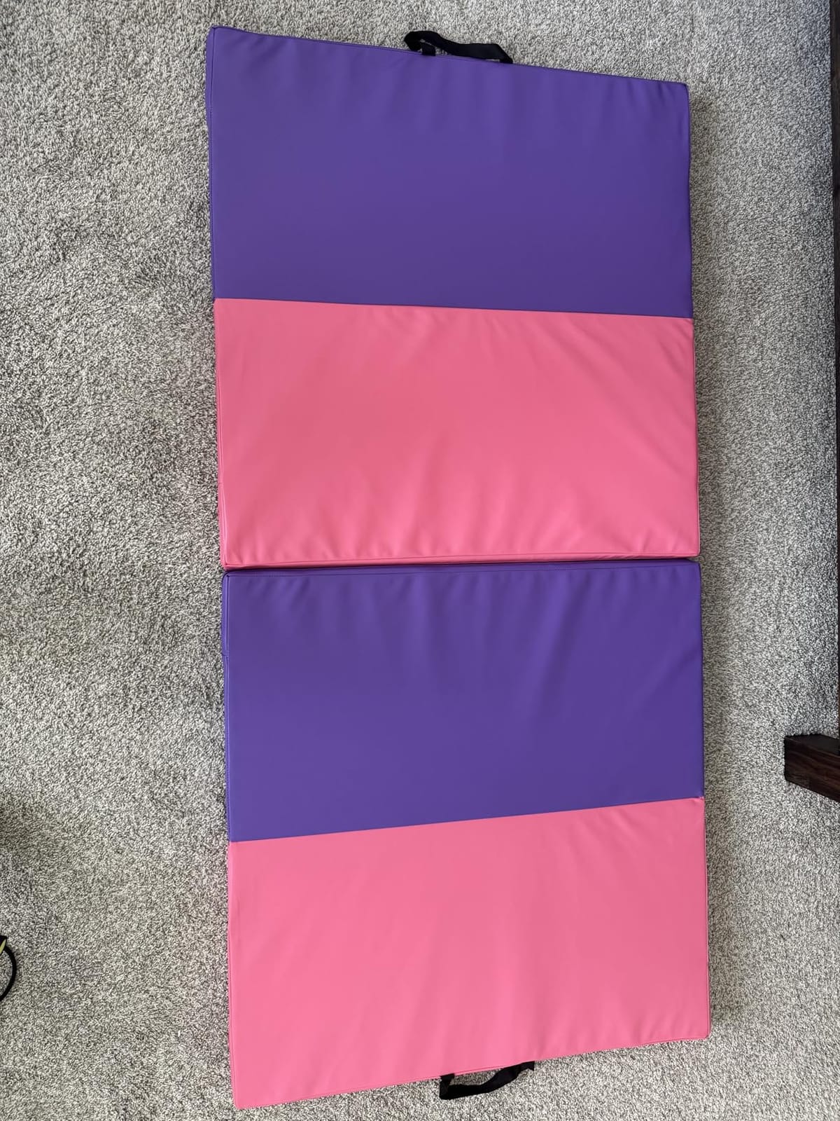 ZENOVA Gymnastics Mat 6'x3'x2''/4'x8'x2'' Exercise Mat Gym Mat for Home Aerobics Workout Foldable Tumbling Mat Children Gifts customer photo 1