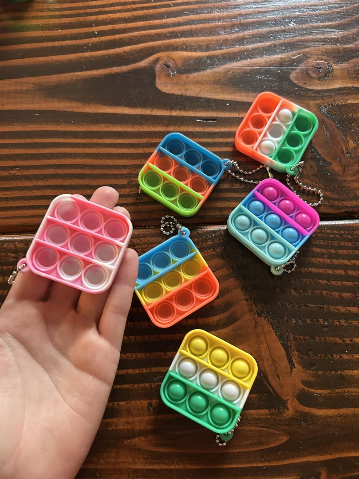 Pop Fidget Toys Bulk Its Party Favors for Kids 30 Pack Mini Pop Keychain It | Sensory Small Fidgets for Classroom Prizes Back to School Gifts for Students from Teacher Birthday Goodie Bag Stuffers Filler customer photo 1