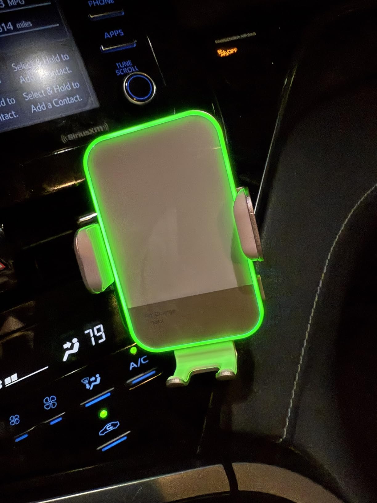 Wireless Car Charger, [7 Colored RGB Backlit] Mosurr 15W Auto Clamping Phone Holders for Your car fit for iPhone 16 15 14 Mini Pro Max, Samsung Galaxy S25 Ultra S24 S23+, etc, Fathers Day for Gifts customer photo 1