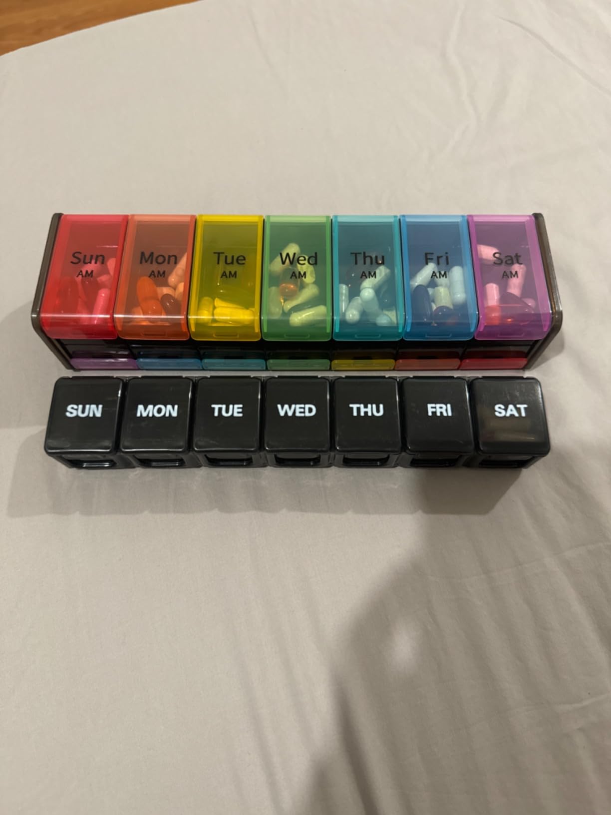 Windtrace Automatic Pill Dispenser for Elderly with Alarm, 28-Slot Monthly Use, Mix-Proof, Kid-Proof, Built-In Lock, Senior-Friendly, 6-Button, Easy Setup, 5000-Cycle, XL LCD customer photo 2