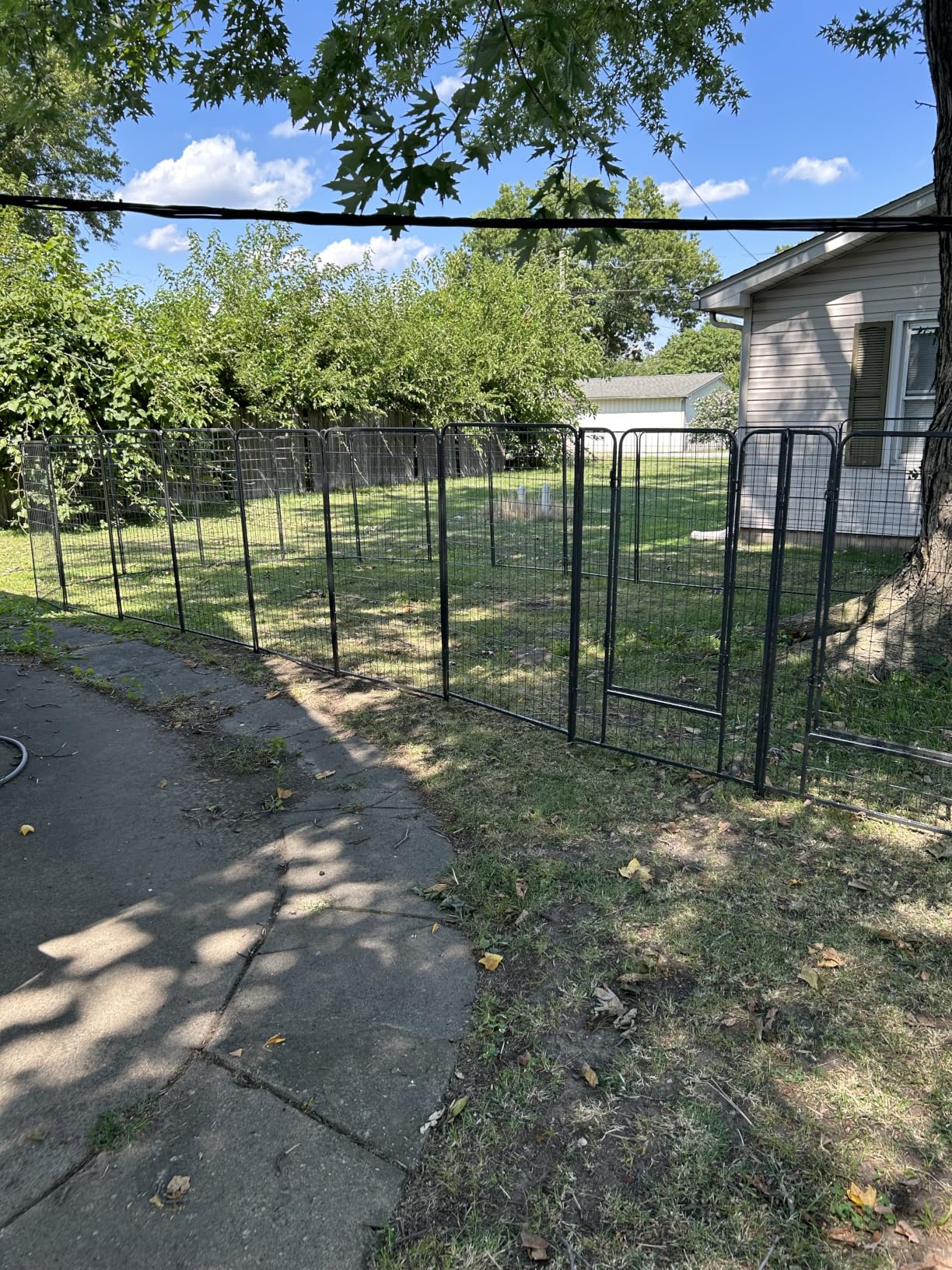 Kfvigoho Dog Playpen Outdoor Extra Wide 12 Piece Panels Heavy Duty Anti-Rust Coating-Strengthened Dog Fence 40