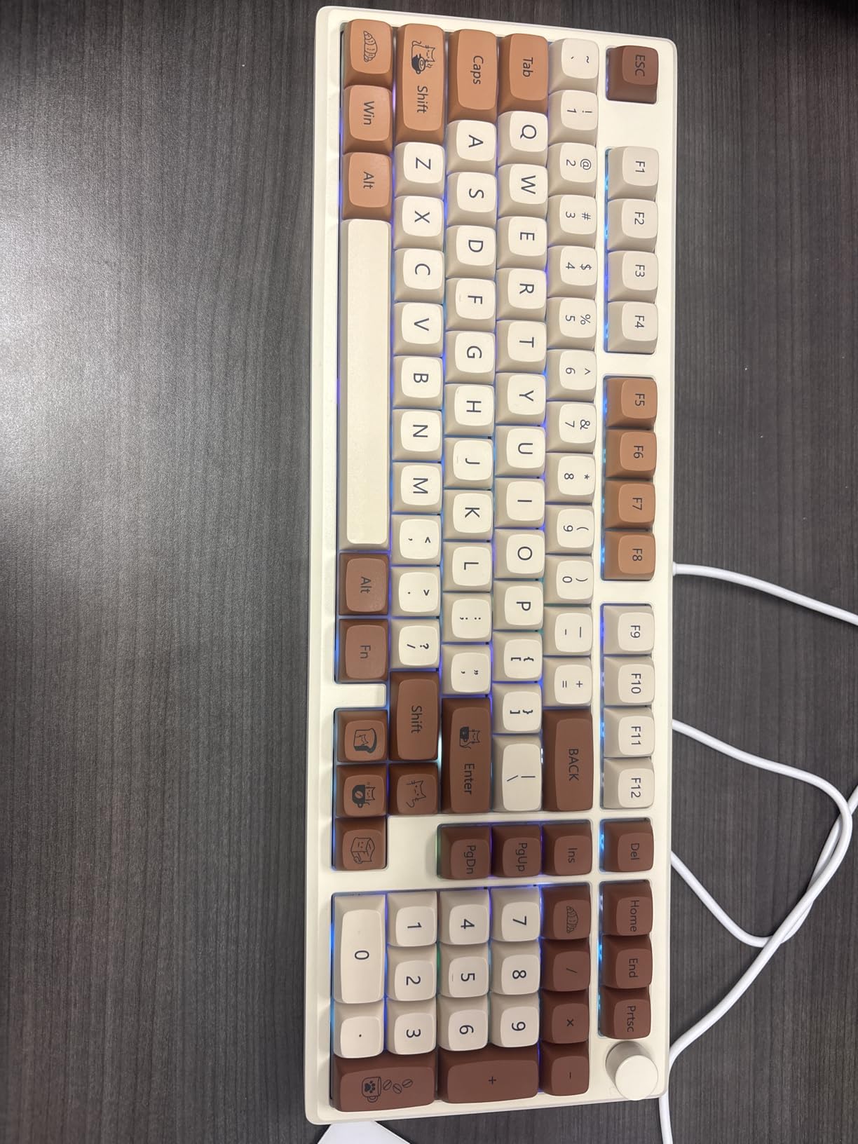 dagaladoo Double Shot PBT keycaps Green, Cherry Profile Keyboard Keycaps | 138-keys full size key caps, Custom keycaps for 60% 65% 75% 100% Cherry-MX switch Mechanical Keyboard (Matcha) customer photo 1