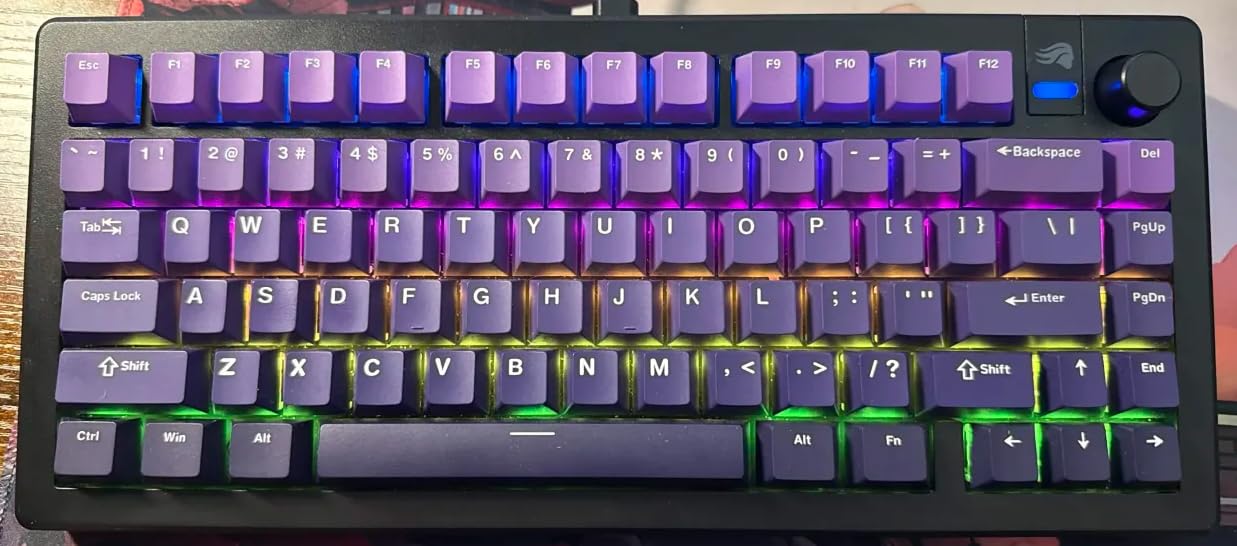 dagaladoo Double Shot PBT keycaps Green, Cherry Profile Keyboard Keycaps | 138-keys full size key caps, Custom keycaps for 60% 65% 75% 100% Cherry-MX switch Mechanical Keyboard (Matcha) customer photo 2