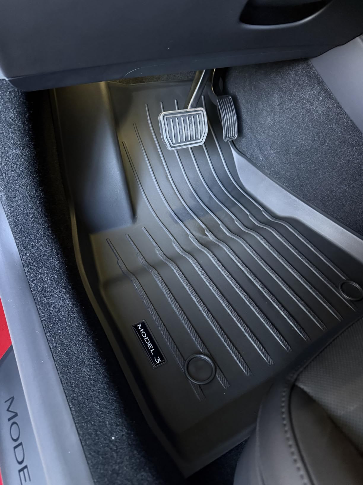 Pedigree Floor Mats Compatible with Tesla Model 3 | Custom Fit Floor Liners for 2026/2025/2024 Tesla Model 3, 1st & 2nd Row All Weather Protection customer photo 2