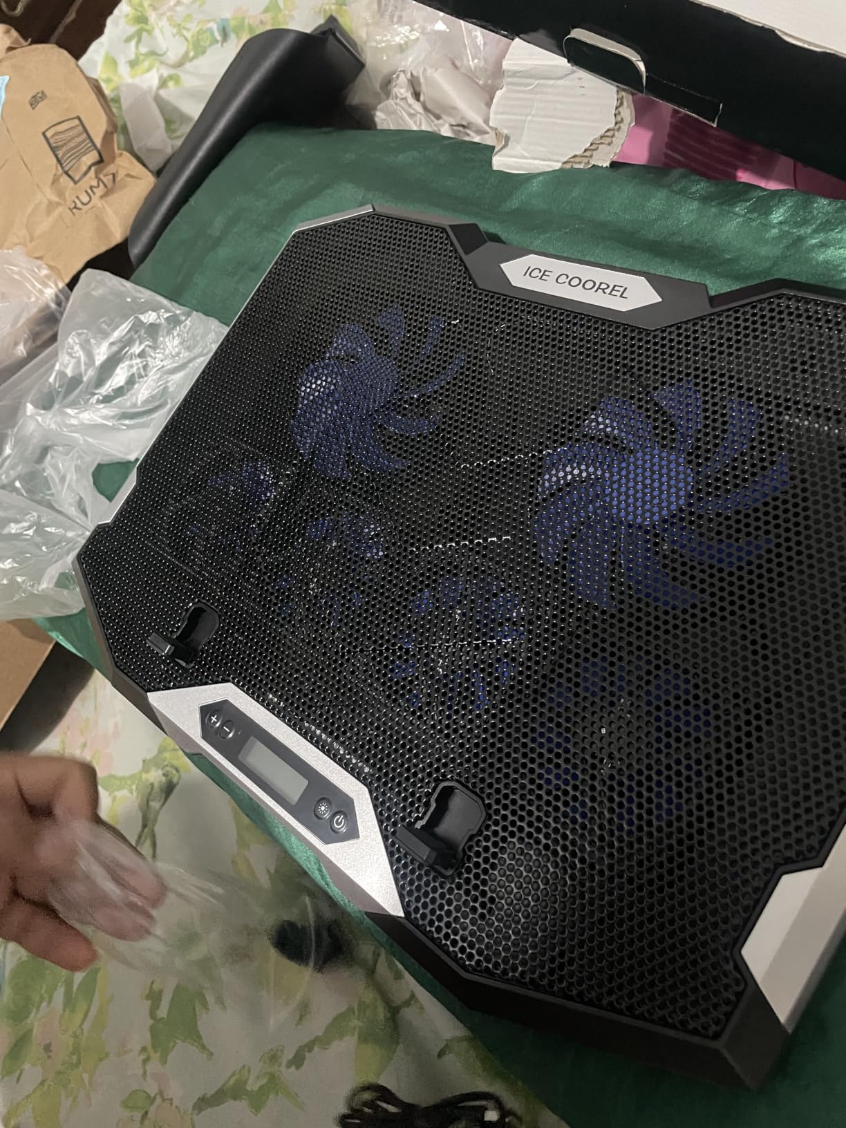 ICE COOREL Gaming Laptop Cooling Pad with 8 Cooling Fans, RGB Cooling Pad customer photo 2