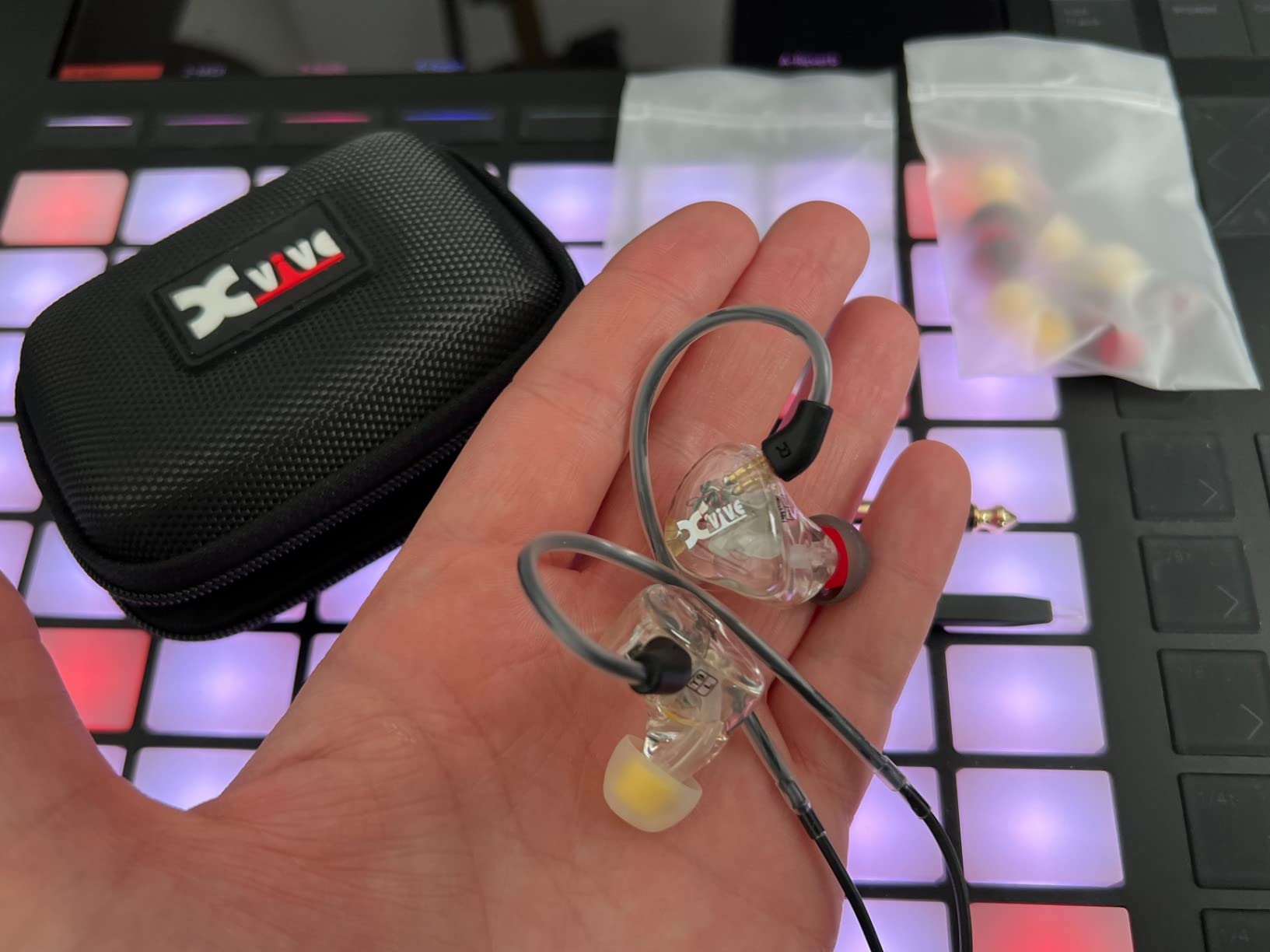 Xvive T9 in-Ear Monitor Headphones Dual Knowles BA Drivers IEM for Studio, Band Rehearsal, Live Performance customer photo 1