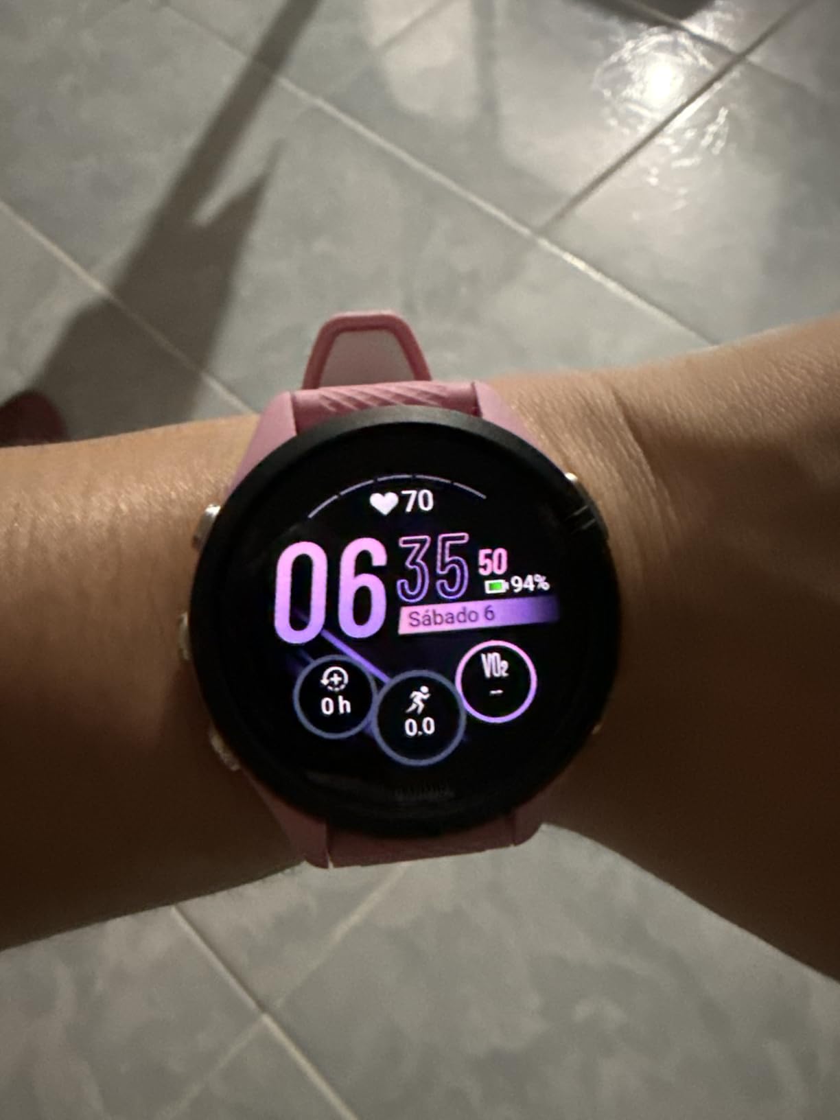 Garmin Forerunner 265, Running Smartwatch, 46mm, Whitestone/Tidal Blue | Advanced Training Metrics & Recovery Insights, Music On Your Wrist, Garmin Coach, Daily Suggested Workouts customer photo 2
