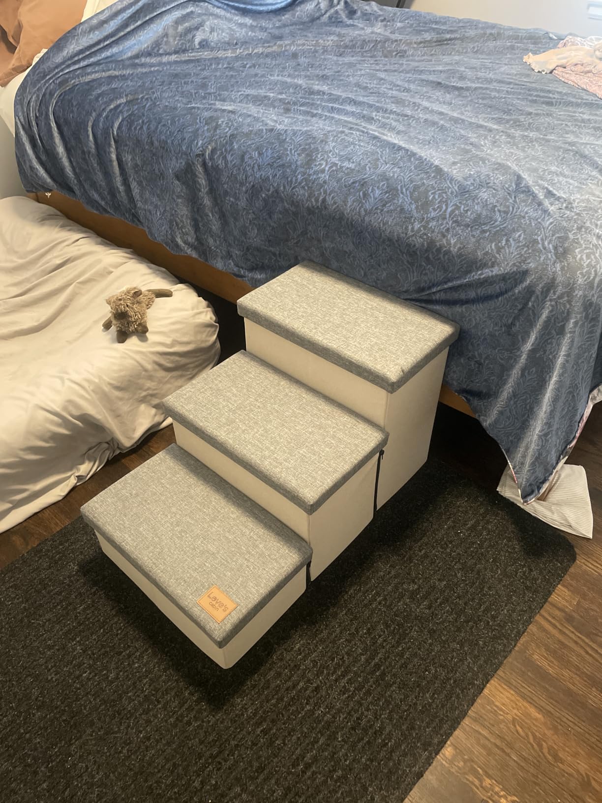 Love's cabin Dog Stairs for High Bed 18