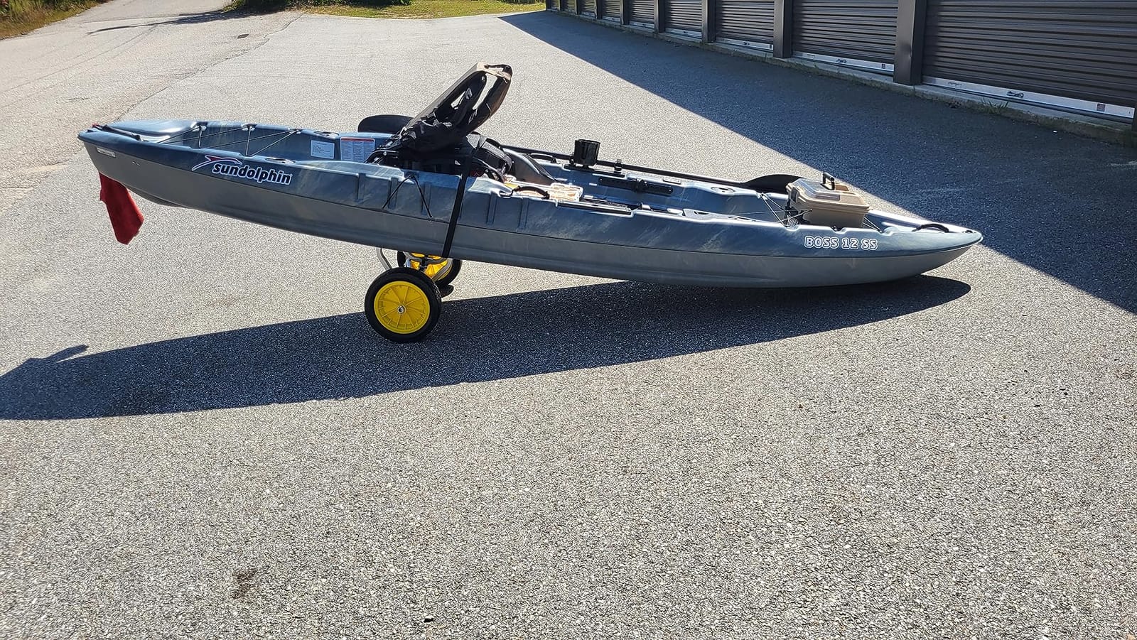 Bonnlo Kayak Cart, Heavy Duty Universal Kayak Trailer Adjustable Width 6.3