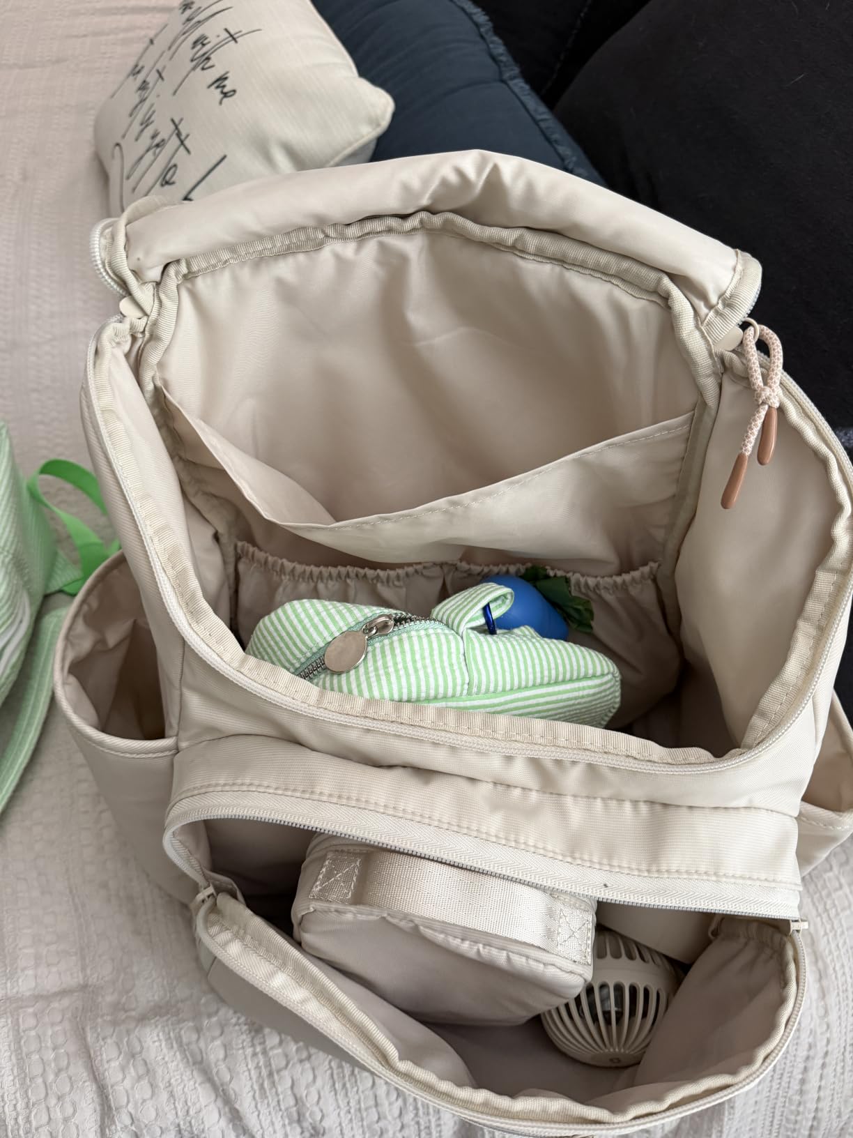 Skip Hop Diaper Bag Backpack: Forma, Multi-Function Baby Travel Bag with Changing Pad & Stroller Attachment, Sage customer photo 1