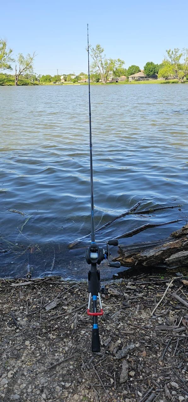 PLUSINNO Fishing Rod Holders - Upgraded 360 Degree Adjustable Fishing Pole Stand Equipment for Bank, Beach, Gift for Men customer photo 2