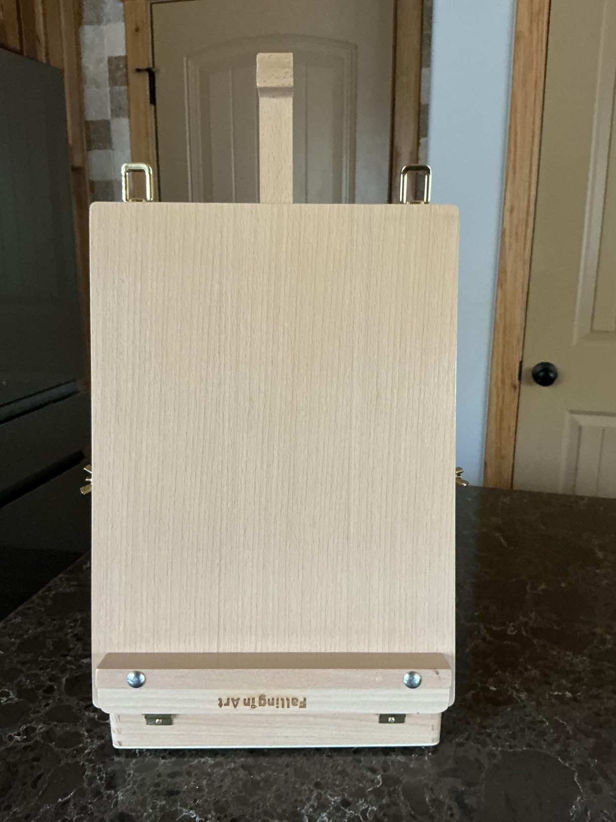 Falling in Art Wooden Tabletop Easel, Beech Wood Sketchbox Desktop Easel | Painting, Portable Art Drawing Easel for Beginners and Professionals customer photo 2