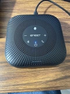 EMEET M0 Plus Conference Speaker and Microphone, 4 Mics 360° Voice Pickup | Noise Reduction, USB C&C-to-A Adapter, Bluetooth Speakerphone for 8 People w/Daisy Chain for 16, Works with Leading Software customer photo 2