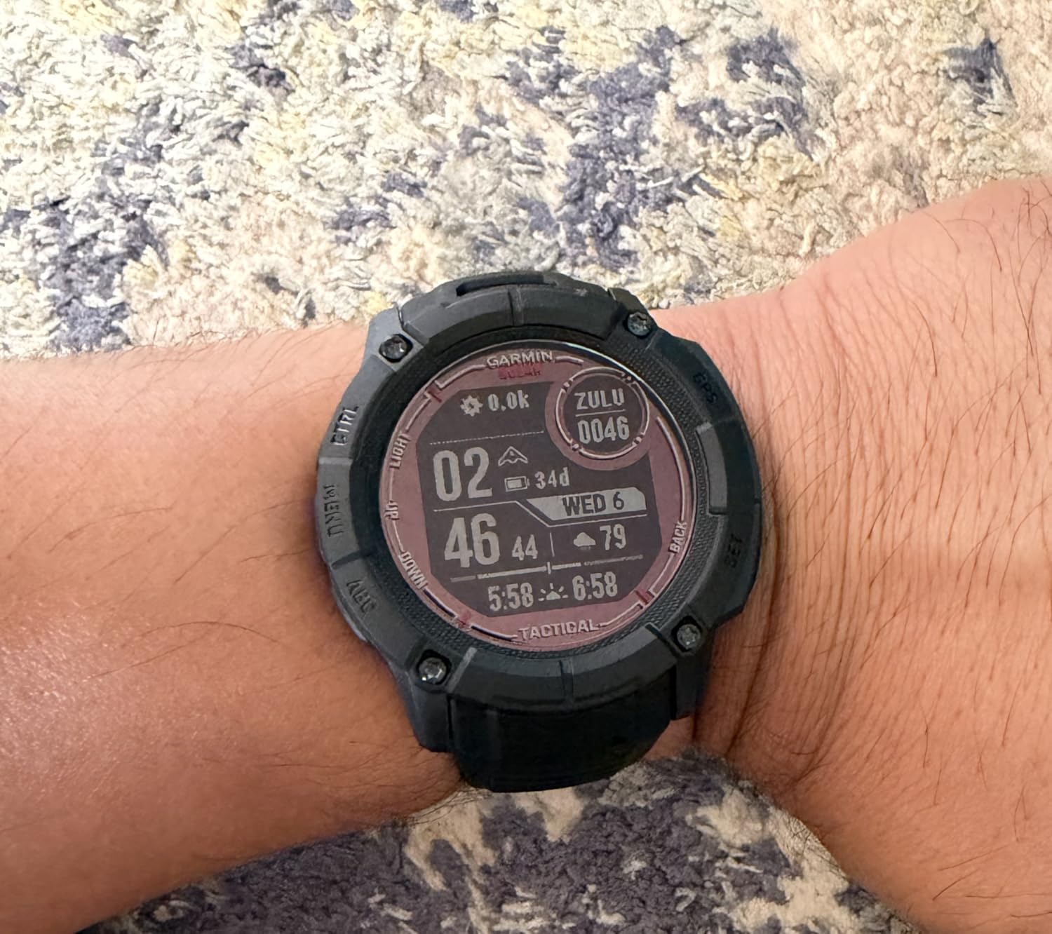 Garmin Instinct 2X Solar Tactical, Rugged Outdoor Smartwatch, 50mm, Black | Solar Charged, Built-In Flashlight, Multi-Band Frequency Support, ABC Sensors, Tracback Routing, Reference Points customer photo 1
