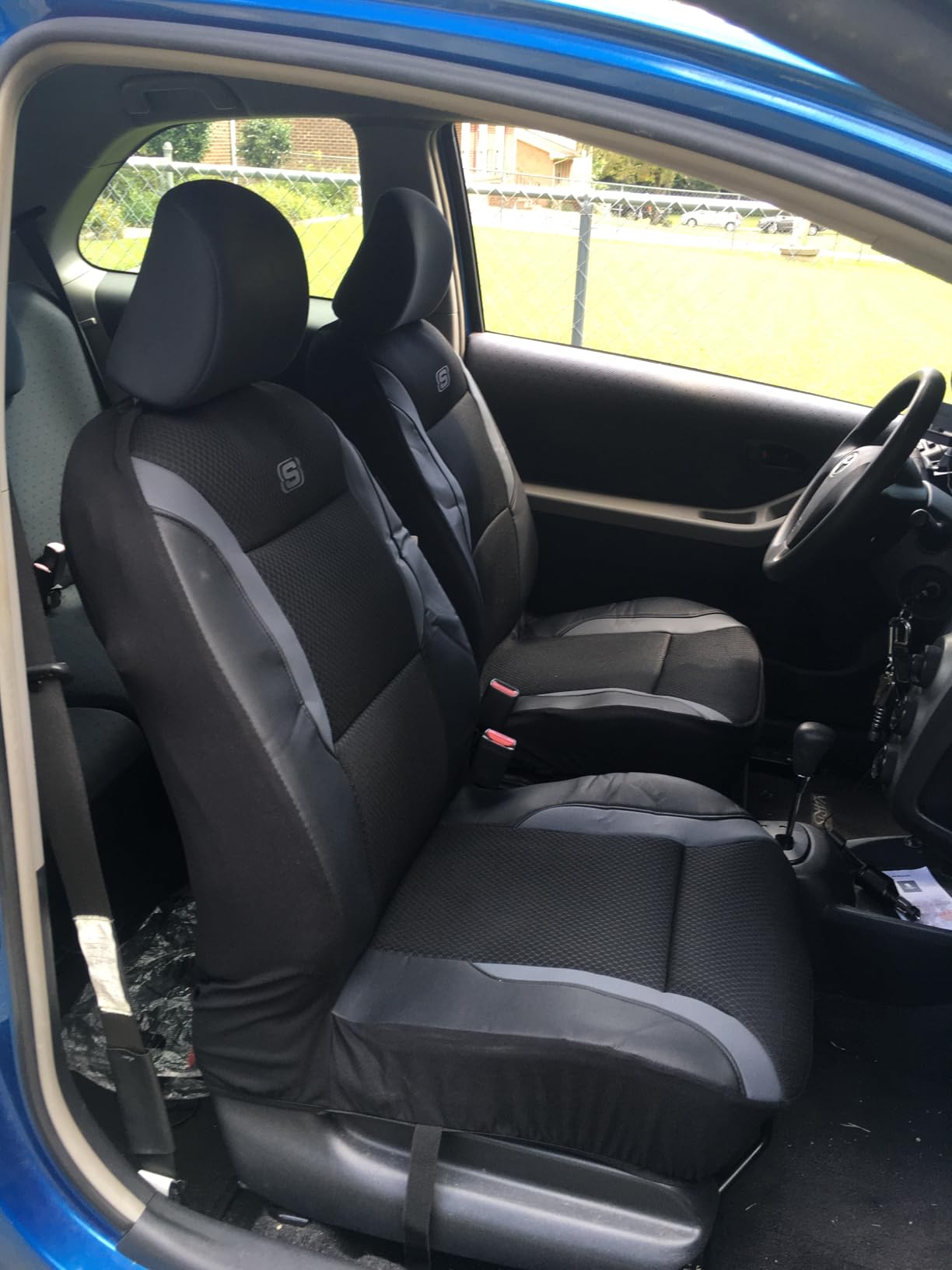 Skechers Memory Foam Seat Covers, Air Cool Mesh Thick Car Seat Covers, Car Seat Covers Front Seats Airbag Compatible, Universal Automotive Comfort for Most Cars, Vans, Trucks, SUV, Black customer photo 1