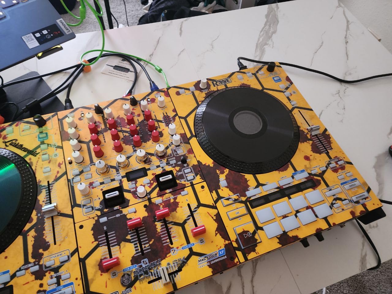 RANE FOUR Professional Stems DJ Controller | 4-Deck DJ Mixer, 8.5