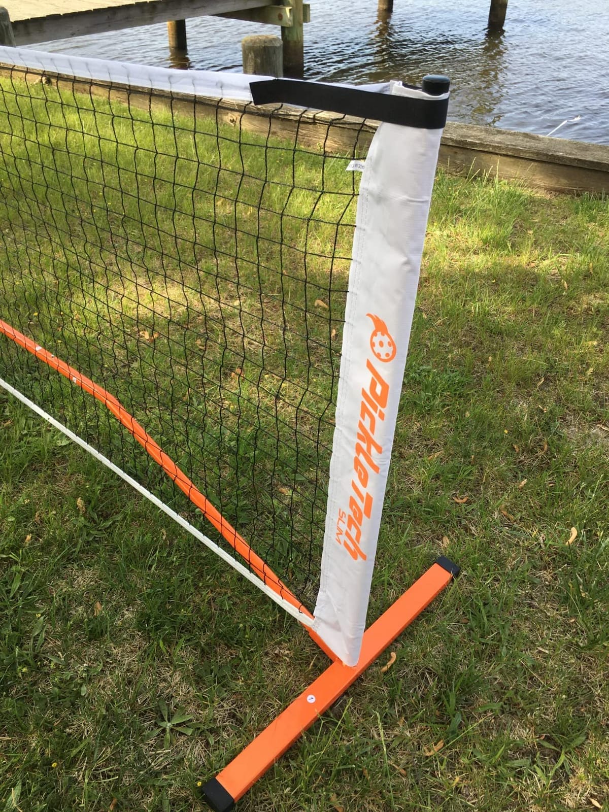 PICKLETECH 4.0 Slim Version Portable Pickleball Nets Outdoor Game 22 FT Pickleball Net-USAPA Regulation Size-Pickle Ball Net System with Carrying Bag for Driveway customer photo 2