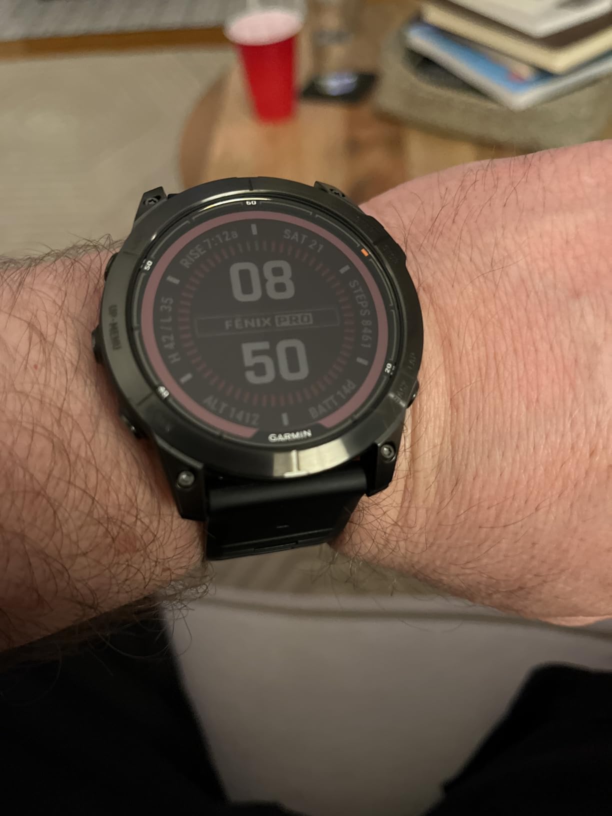 Garmin fenix 7X Pro Solar, Multisport GPS Smartwatch, Built-in Flashlight, Solar Charging Capability, Black customer photo 1