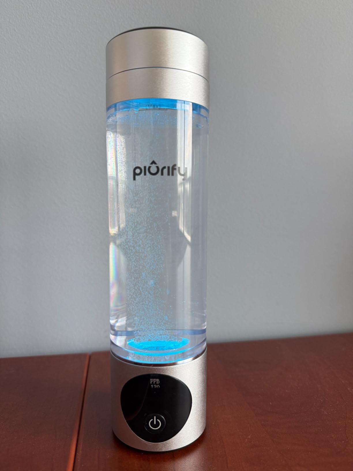 PIURIFY Hydrogen Water Bottle Generator | 6300+ PPB in 3 Cycles | 10 oz | Extended Warranty | USA Certified | SPE/PEM Tech | Portable | Turquoise customer photo 2