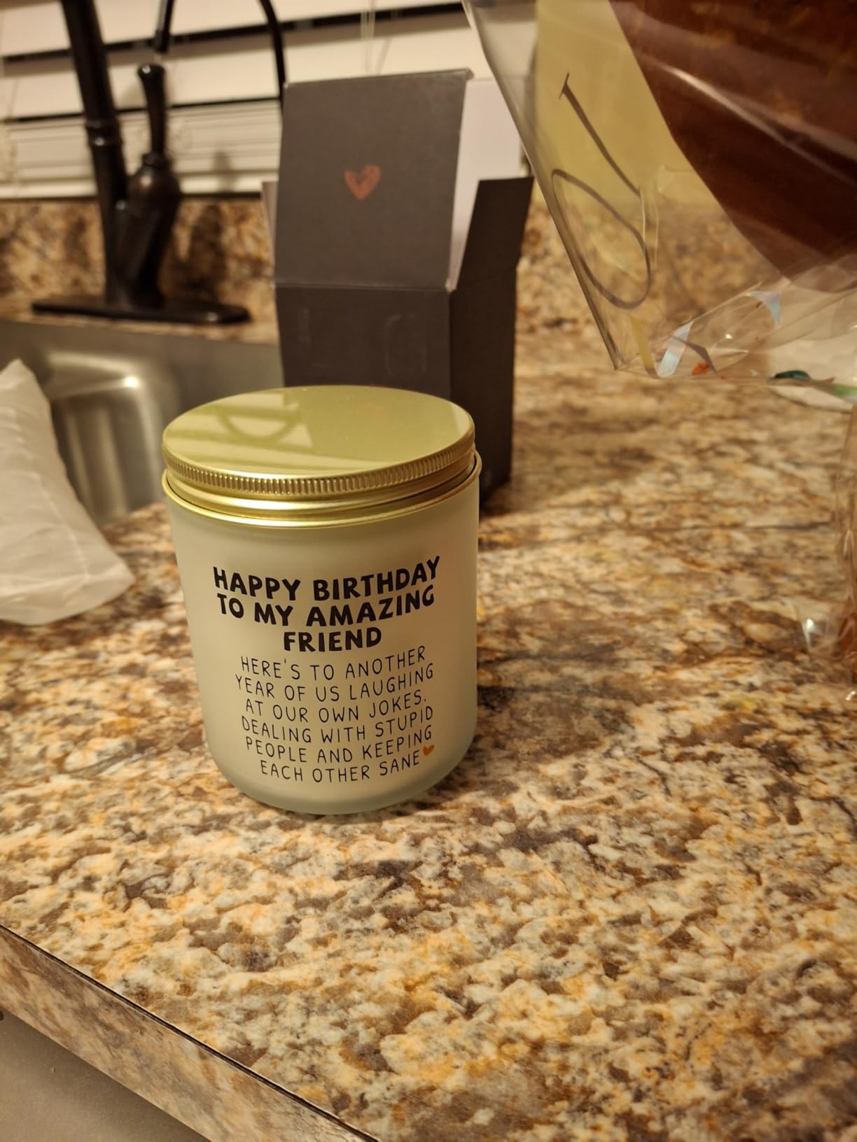 Jonico Happy Birthday Gifts for Women Best Friend, Lavender Candle | Funny Friendship Birthday Gifts for Women Bestie BFF Coworker Classmate customer photo 2