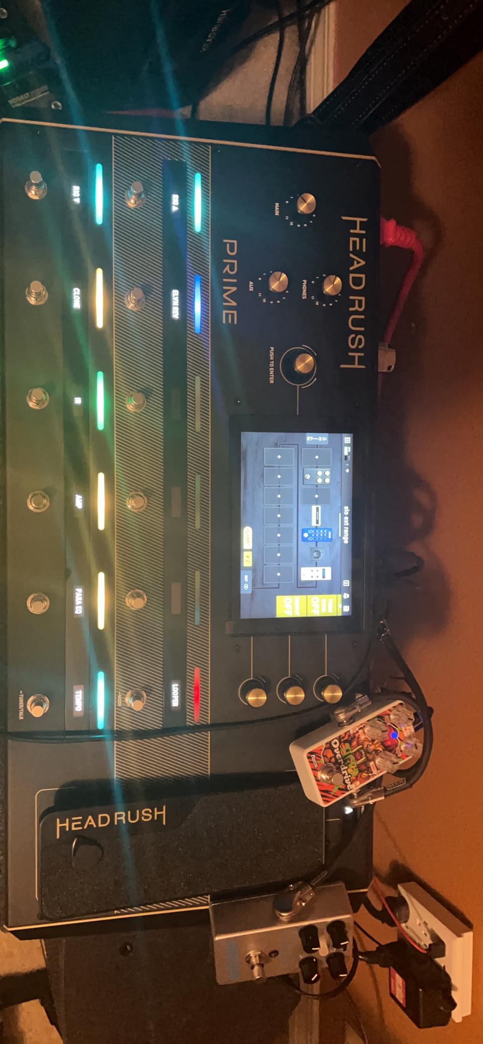 HeadRush Prime Electric Guitar and Vocal Multi-Effects Pedal | Multi-Effects Processor with Amp Cloner, Looper, Auto-Tune, Wi-Fi, Bluetooth, Touchscreen, Drum Machine, Neural Amp Modeler customer photo 1