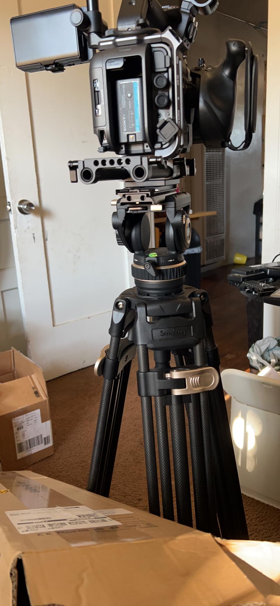 SmallRig AD-100 FreeBlazer Heavy-Duty Carbon Fiber Tripod System, 78
