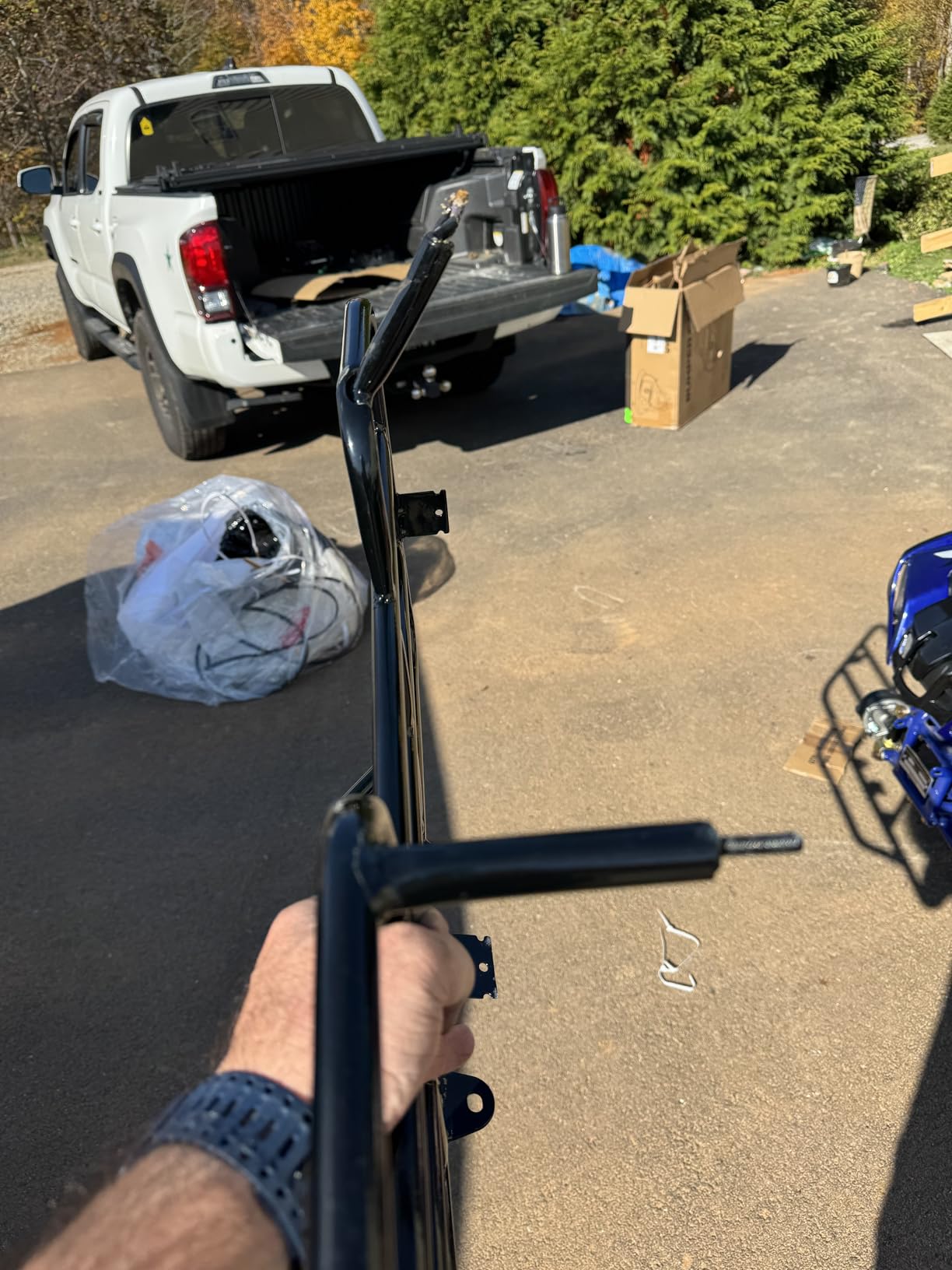 HHH 125cc ATV Quad Upgraded 125cc ATV with Reverse, Led Lights, Big Wide Tires with Matching Rims Gas 4 Wheeler for Youth and Children (Blue) (Factory Packaged) customer photo 1