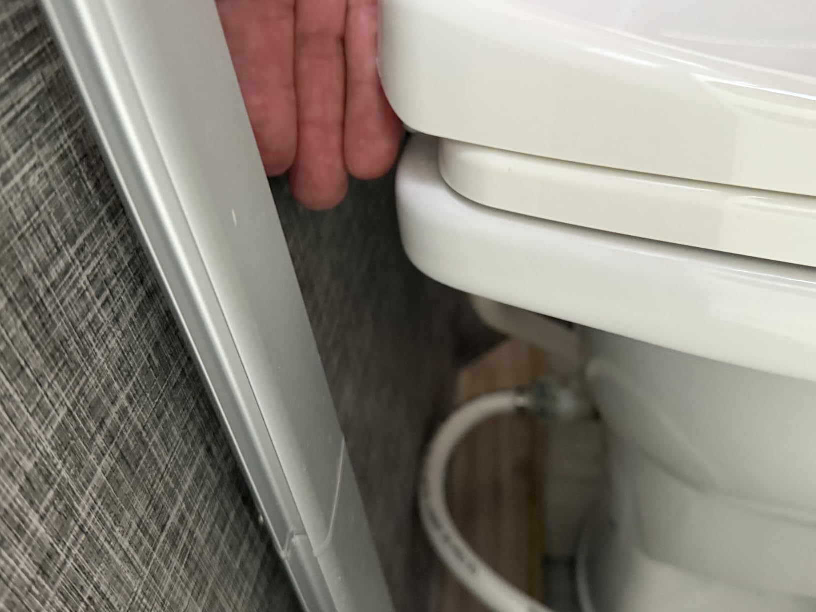 Dometic Model 410 Complete RV Toilet - Round Porcelain Bowl | Universal Fit & 2-Bolt Mount, 18