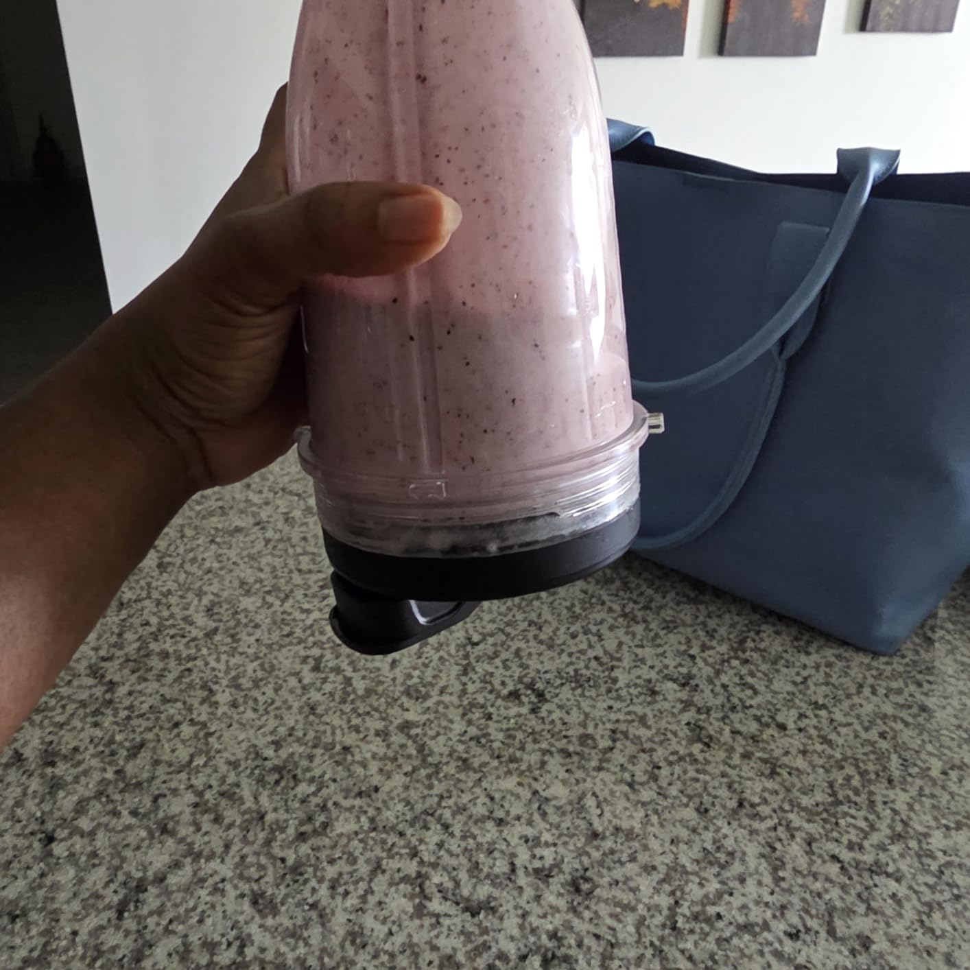 Replacement 18oz Blender Cup with Sip & Seal Lid For Nutri Ninja BL450 BL456 BL480 BL482 BL640 BL642 BL682 BN751 BN801 Foodi SS101 SS151 SS351 SS401 SS400 Ninja Blender Auto IQ Blade, 2-Pack customer photo 2