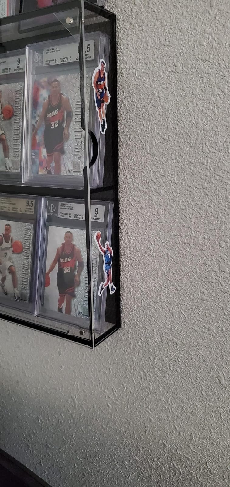 NIUBEE Graded Card Display Case for Sport Baseball PSA Slab, Clear Acrylic | Horizontal; UV Protection; Wall Mount; Magnetic Door; 180 Degree Clear View; Sport Cards Display Case for Football Basketball Hockey customer photo 1