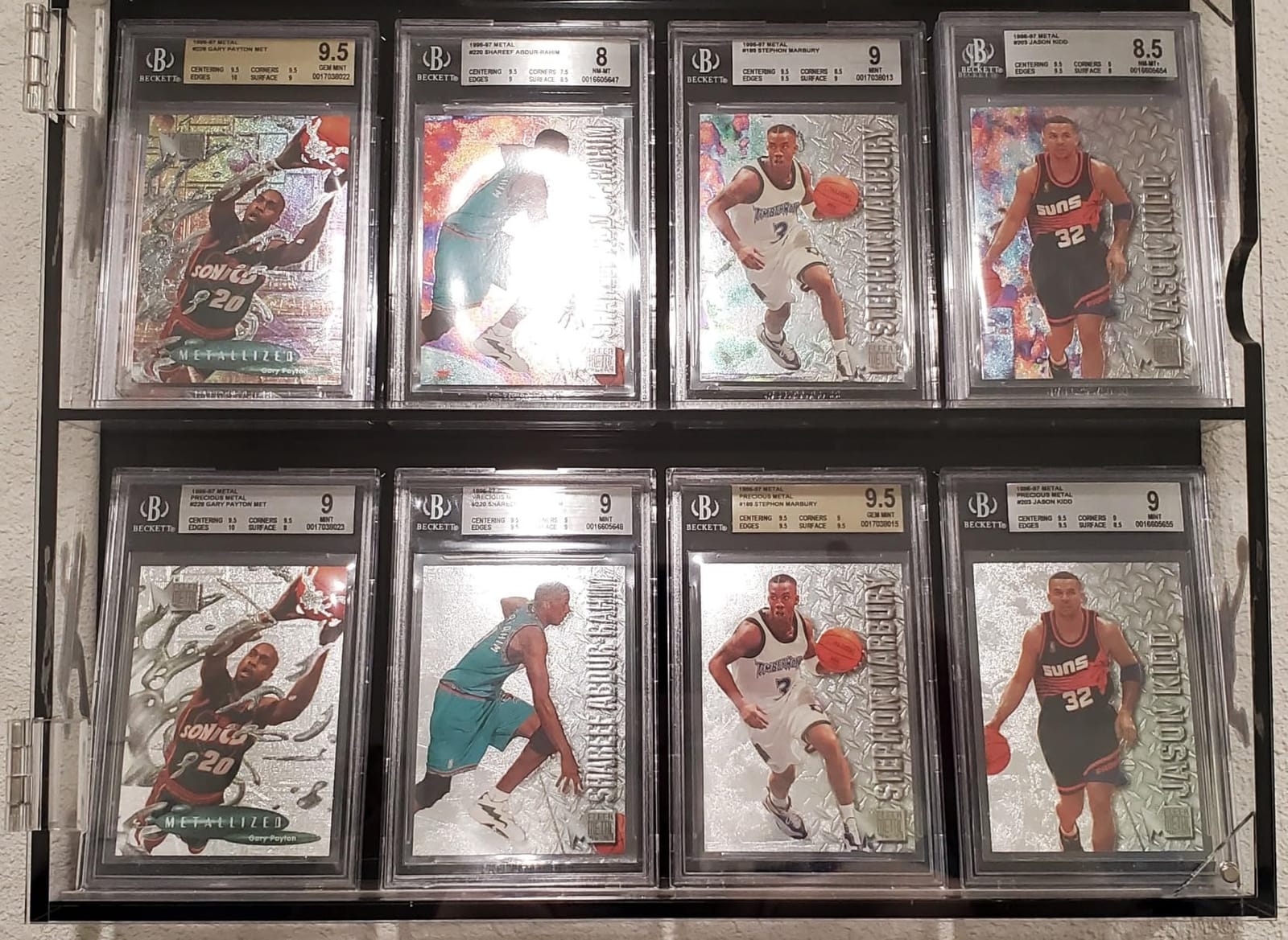 NIUBEE Graded Card Display Case for Sport Baseball PSA Slab, Clear Acrylic | Horizontal; UV Protection; Wall Mount; Magnetic Door; 180 Degree Clear View; Sport Cards Display Case for Football Basketball Hockey customer photo 2