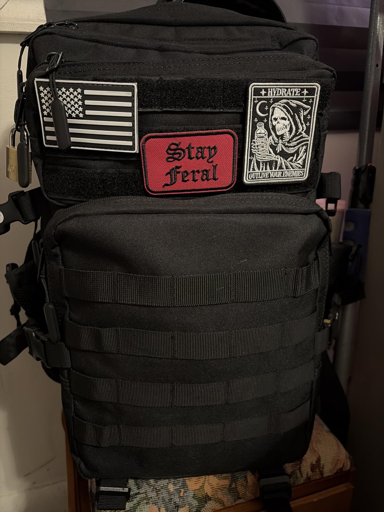LHI Military Tactical Backpack for Men and Women 45L Army 3 Days Assault Pack Bag Large Rucksack with Molle System Black customer photo 1