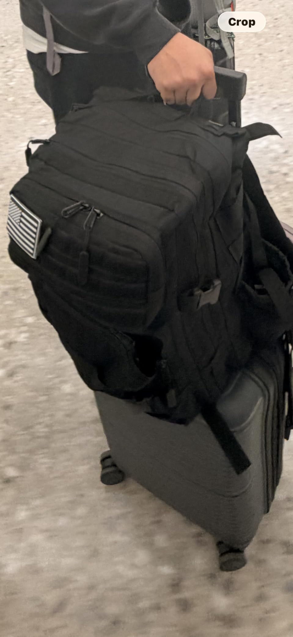 LHI Military Tactical Backpack for Men and Women 45L Army 3 Days Assault Pack Bag Large Rucksack with Molle System Black customer photo 2