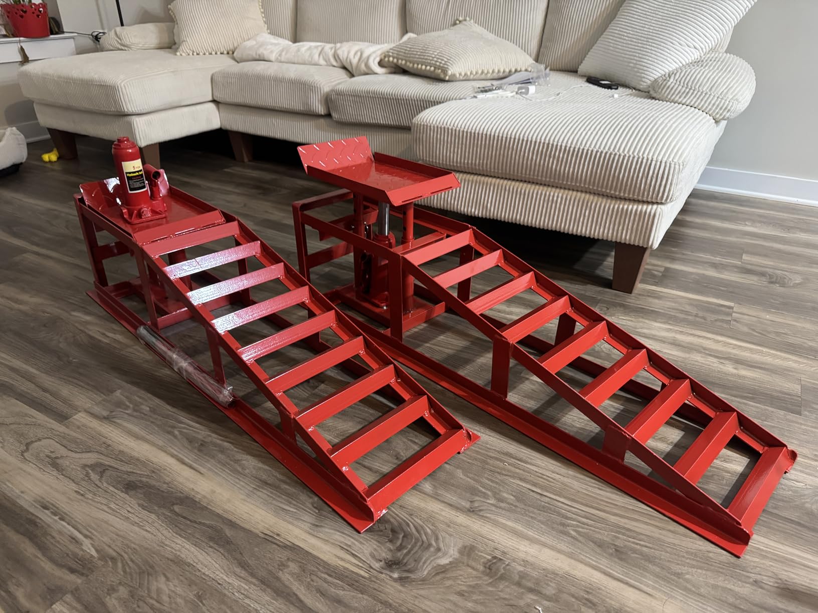 2PCS 5T 11060lbs Hydraulic Car Ramps Heavy Duty customer photo 2