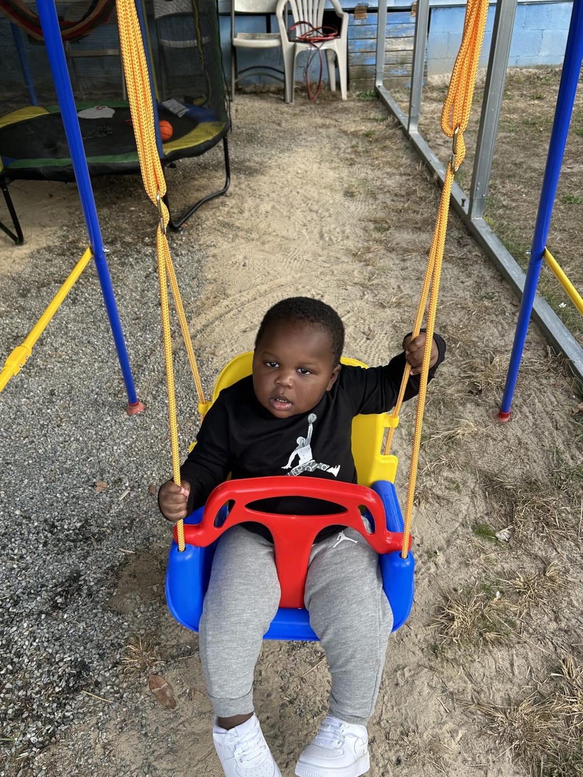 Foldable Toddler Swing Set for Indoor & Outdoor Use | CPC Certified, Baby Swing with 3 Play Modes, Adjustable Height, Easy to Store customer photo 1