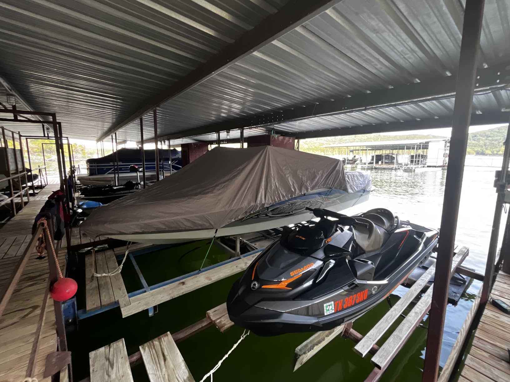 Solim 17'-19' Center Console Boat Cover, 1300D PU Waterproof Trailerable | Marine Grade Oxford Fabric, UV & Tear Resistant, Double Stitching, Elastic Hem, Adjustable Windproof Strap for Mooring/Storage customer photo 2