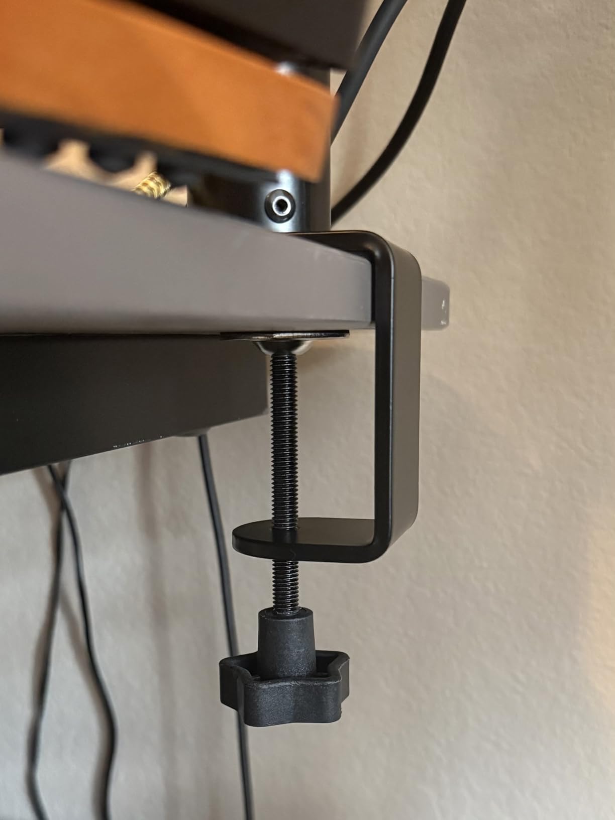 Vondynote Set of 2 Desktop Clamp Speaker Stands Short Studio Monitor Stands Height Adjustable | Height Adjustable 9