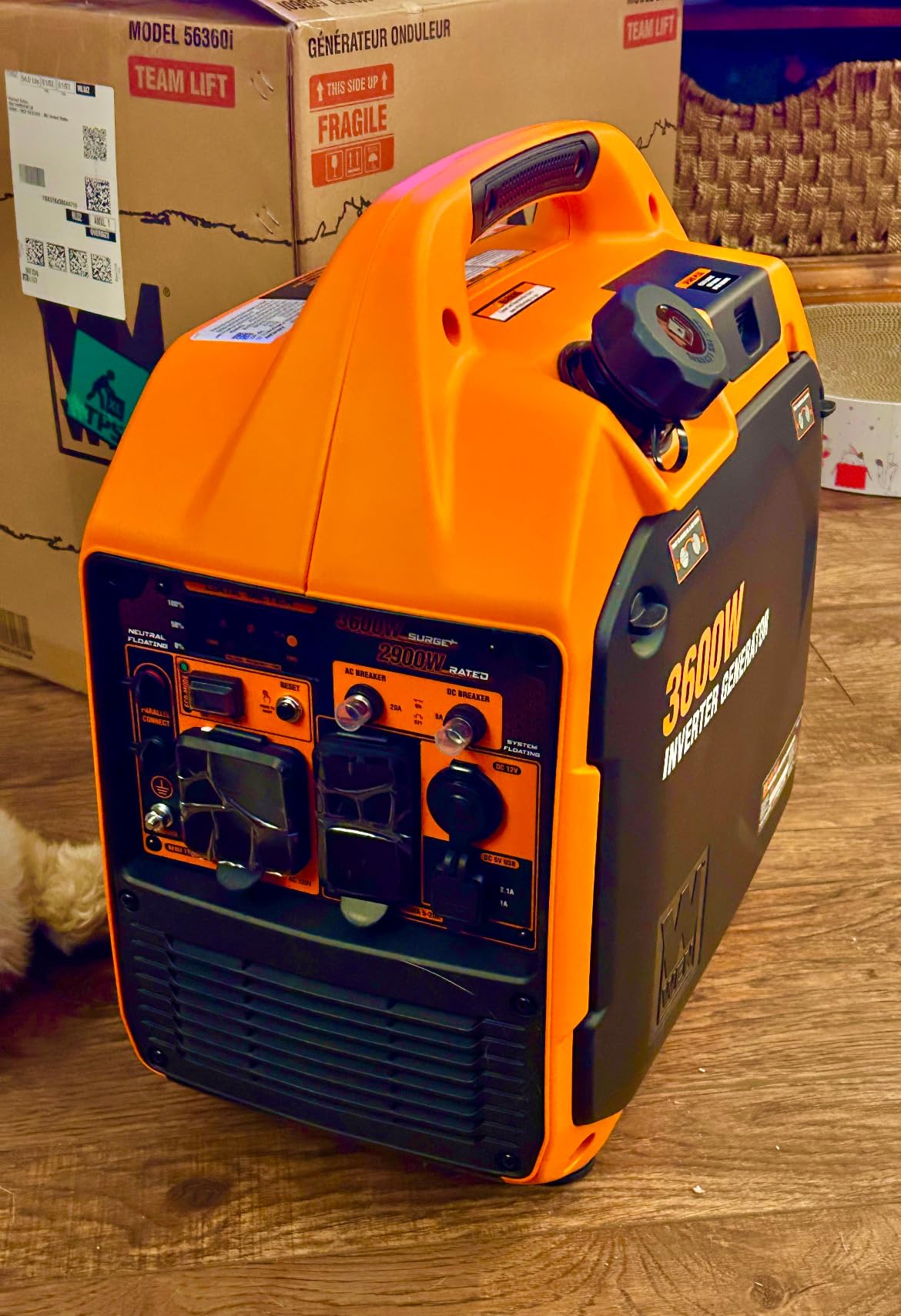 WEN 3600-Watt Portable Inverter Generator, RV-Ready, Quiet and Lightweight with Fuel Shut Off (56360i) customer photo 2