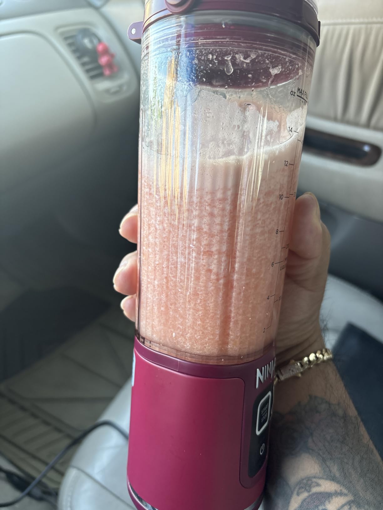 Ninja BC151NV Blast Portable Blender, Cordless, 18oz. Vessel, Personal Blender-for Shakes & Smoothies, BPA Free, Leakproof-Lid & Sip Spout, USB-C Rechargeable, Dishwasher Safe Parts, Denim Blue customer photo 2