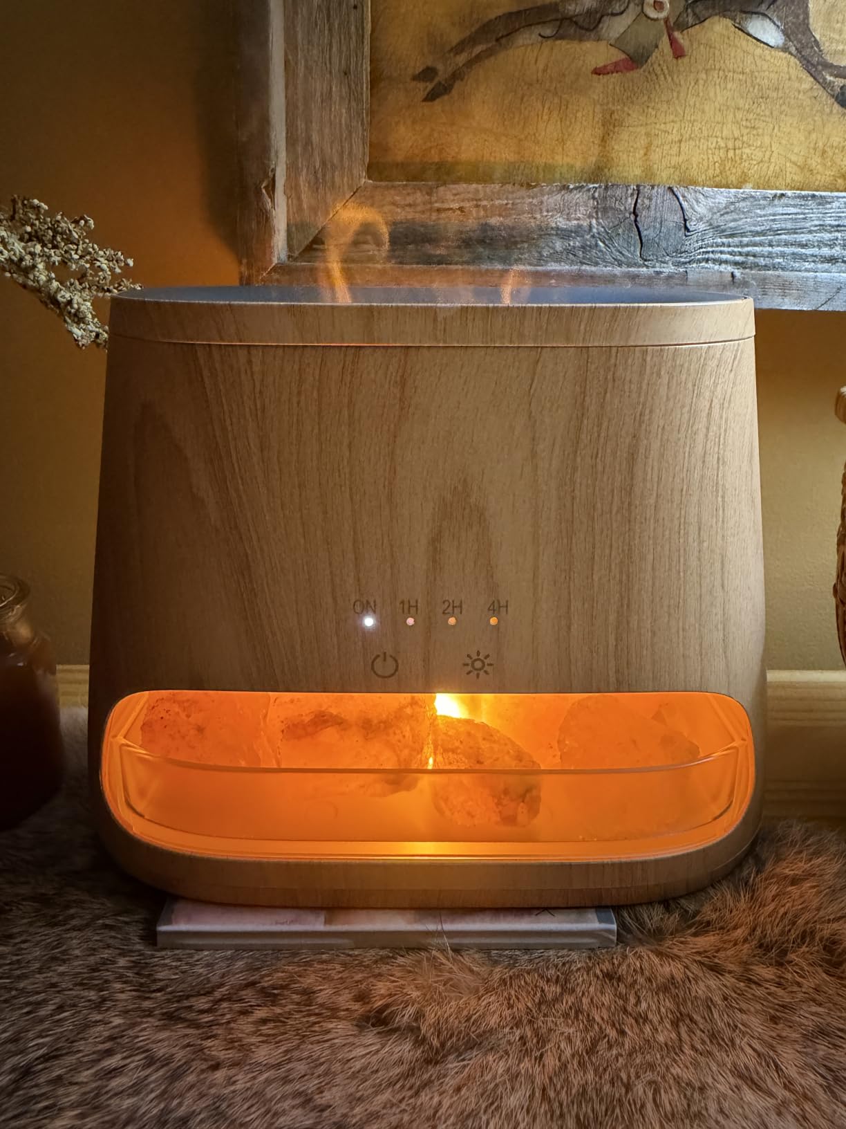 SALKING 2-in-1 Himalayan Salt Lamp Diffuser for Home, Aromatherapy Diffuser | Himalayan Salt Therapy, 150ml Ultrasonic Diffuser for Essential Oils customer photo 1