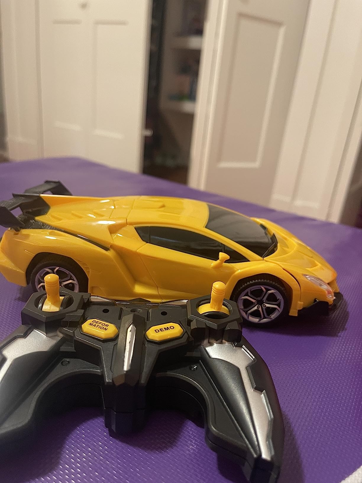 Transform Remote Control Car Toys for Boys 4-6, Drift RC Car Yellow | Transform Cars, Gift for Boy Ages 4-12 Years Old, One-Button Transforming, 360° Rotation, 2.4GHZ 1:18 Scale, Robot Toy Car customer photo 1